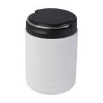 Boîte à lunch isotherme en acier inoxydable recyclé avec poignée 500ml couleur blanc