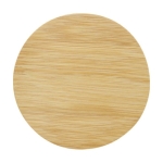 Bocal alimentaire en verre grand format avec couvercle en bambou 940ml couleur naturel troisième vue