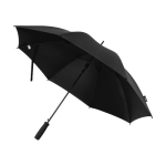 Parapluie automatique en pongé recyclé avec 8 panneaux Ø85 couleur noir