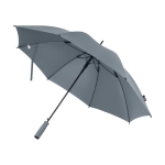 Parapluie automatique en pongé recyclé avec 8 panneaux Ø85 couleur gris