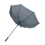 Parapluie automatique en pongé recyclé avec 8 panneaux Ø85 couleur gris deuxième vue
