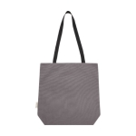 Sac polyvalent en coton recyclé GRS avec compartiment pour PC 15´´ couleur gris deuxième vue arrière