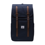 Sac à dos polyvalent pour PC 15” recyclé Herschel Retreat™ couleur bleu marine deuxième vue frontale