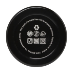 Gourde en aluminium recyclé à finition mate avec mousqueton 400ml couleur noir troisième vue