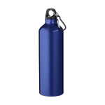 Gourde en aluminium recyclé à finition mate avec mousqueton 770ml couleur bleu