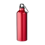 Gourde en aluminium recyclé à finition mate avec mousqueton 770ml couleur rouge