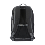 Sac à dos recyclé imperméable avec dos rembourré pour PC 15” couleur noir deuxième vue arrière