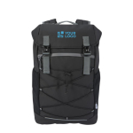 Sac à dos recyclé imperméable pour PC 15,6” multi-poches avec zone d'impression