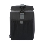 Sac isotherme recyclé imperméable avec poches en filet couleur noir vue latérale
