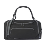 Sac à dos de sport recyclé résistant à l´eau multi-poches couleur noir deuxième vue frontale