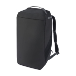 Sac à dos de sport recyclé résistant à l´eau multi-poches couleur noir troisième vue