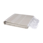 Serviette en coton de type hammam légère et absorbante 150 g/m² couleur beige
