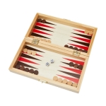 Set de 3 jeux en 1 en bois de pin avec fermeture à charnière couleur naturel cinquième vue