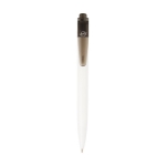 Stylo bicolore en plastique marin recyclé à encre noire couleur noir