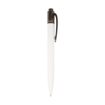 Stylo bicolore en plastique marin recyclé à encre noire couleur noir deuxième vue latérale