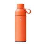 Bouteille thermos en acier et plastique recycle 500ml Ocean Bottle couleur orange