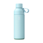 Bouteille thermos en acier et plastique recycle 500ml Ocean Bottle couleur bleu pastel