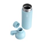 Bouteille thermos en acier et plastique recycle 500ml Ocean Bottle couleur bleu pastel deuxième vue