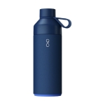 Bouteille thermos en acier et plastique recyclé Ocean Bottle 1L couleur bleu marine
