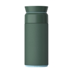 Thermos en acier inoxydable et plastique recyclé Ocean Bottle 350ml couleur vert foncé deuxième vue arrière