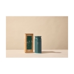 Thermos en acier inoxydable et plastique recyclé Ocean Bottle 350ml couleur vert foncé deuxième vue avec boîte