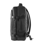 Sac à dos publicitaire en polyester imperméable avec double anse couleur noir deuxième vue