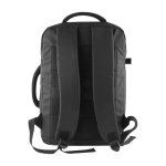 Sac à dos publicitaire en polyester imperméable avec double anse couleur noir vue détail 3