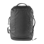 Sac à dos de voyage en polyester avec plusieurs compartiments couleur noir deuxième vue