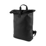 Sac à dos pour PC roll-top avec fermeture éclair réfléchissante couleur noir première vue