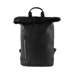 Sac à dos pour PC roll-top avec fermeture éclair réfléchissante couleur noir deuxième vue