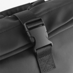 Sac à dos pour PC roll-top avec fermeture éclair réfléchissante couleur noir cinquième vue