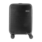 Valise trolley rigide 32L avec roues pivotantes et cadenas intégré couleur noir deuxième vue