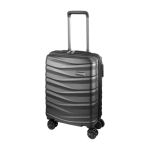 Valise trolley rigide 33L avec roues pivotantes et cadenas intégré couleur gris première vue