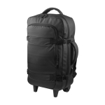 Valise trolley avec compartiment pour ordinateur résistante à l'eau couleur noir première vue