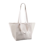 Sac personnalisé en toile canvas naturelle avec anses doubles 220 g/m² couleur naturel cinquième vue