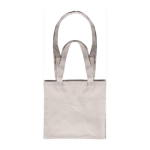 Sac personnalisé en toile canvas naturelle avec anses doubles 220 g/m² couleur naturel vue détaillée