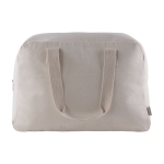 Sac de voyage en coton canvas recyclé avec anses assorties 280 g/m² couleur naturel première vue
