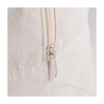 Sac de voyage en coton canvas recyclé avec anses assorties 280 g/m² couleur naturel sixième vue