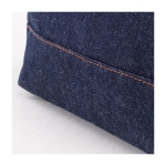 Trousse de toilette en coton recyclé, aspect denim 240 g/m² couleur bleu jean cinquième vue