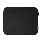 Housse pour PC 14'' en coton recyclé avec fermeture éclair couleur noir première vue