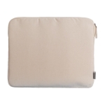 Housse pour PC 14'' en coton recyclé avec fermeture éclair couleur naturel première vue