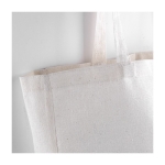 Sac à anses longues en coton et fibres synthétiques 130g/m² couleur naturel troisième vue
