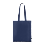 Sac en coton Fairtrade à anses longues, plusieurs coloris 180g/m² couleur bleu troisième vue