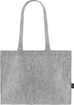 Sac en feutre certifié RPET à anses longues 180g/m² couleur gris quatrième vue