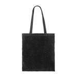 Sac d'entreprise en velours à anses longues assorties 280g/m² couleur noir troisième vue