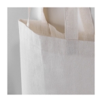 Sac naturel en coton personnalisable à anses longues 130g/m² couleur naturel troisième vue