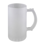Chope à bière avec finition aspect givré 500ml couleur transparent première vue