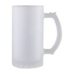 Chope à bière avec finition aspect givré 500ml couleur transparent deuxième vue