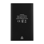 Batterie externe en aluminium recyclé avec câble inclus 4000 mAh deuxième vue