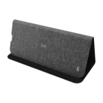 Tapis de souris pliable avec chargeur sans fil en RPET Wireless couleur gris première vue